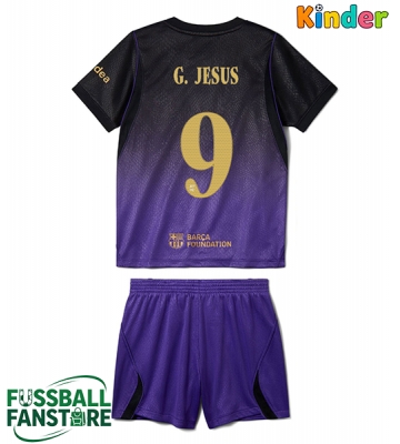 Barcelona Gabriel Jesus #9 Replik Auswärtstrikot Kinder 2026-27 Kurzarm (+ Kurze Hosen)